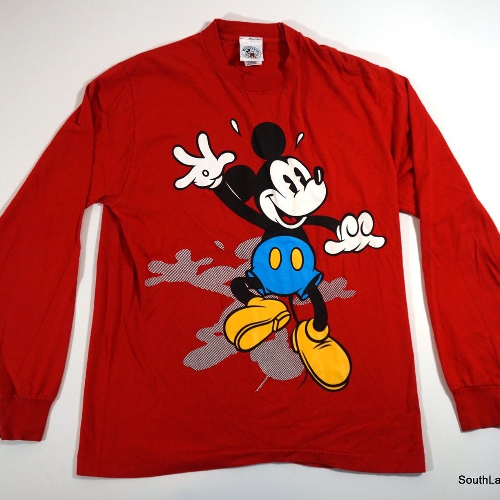 Vintage Mickey & Co Long Sleeve Dancing Mickey Tee